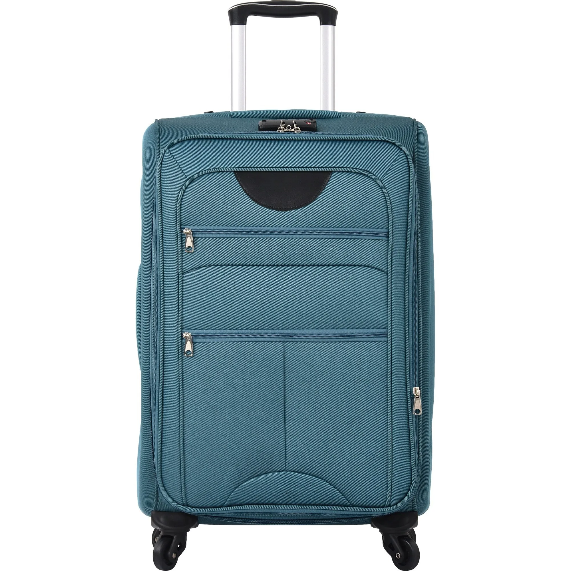 3 Piece Softside Luggage Set with TSA Lock and Spinner Wheels, Expandable Suitcase with Multi-Compartment