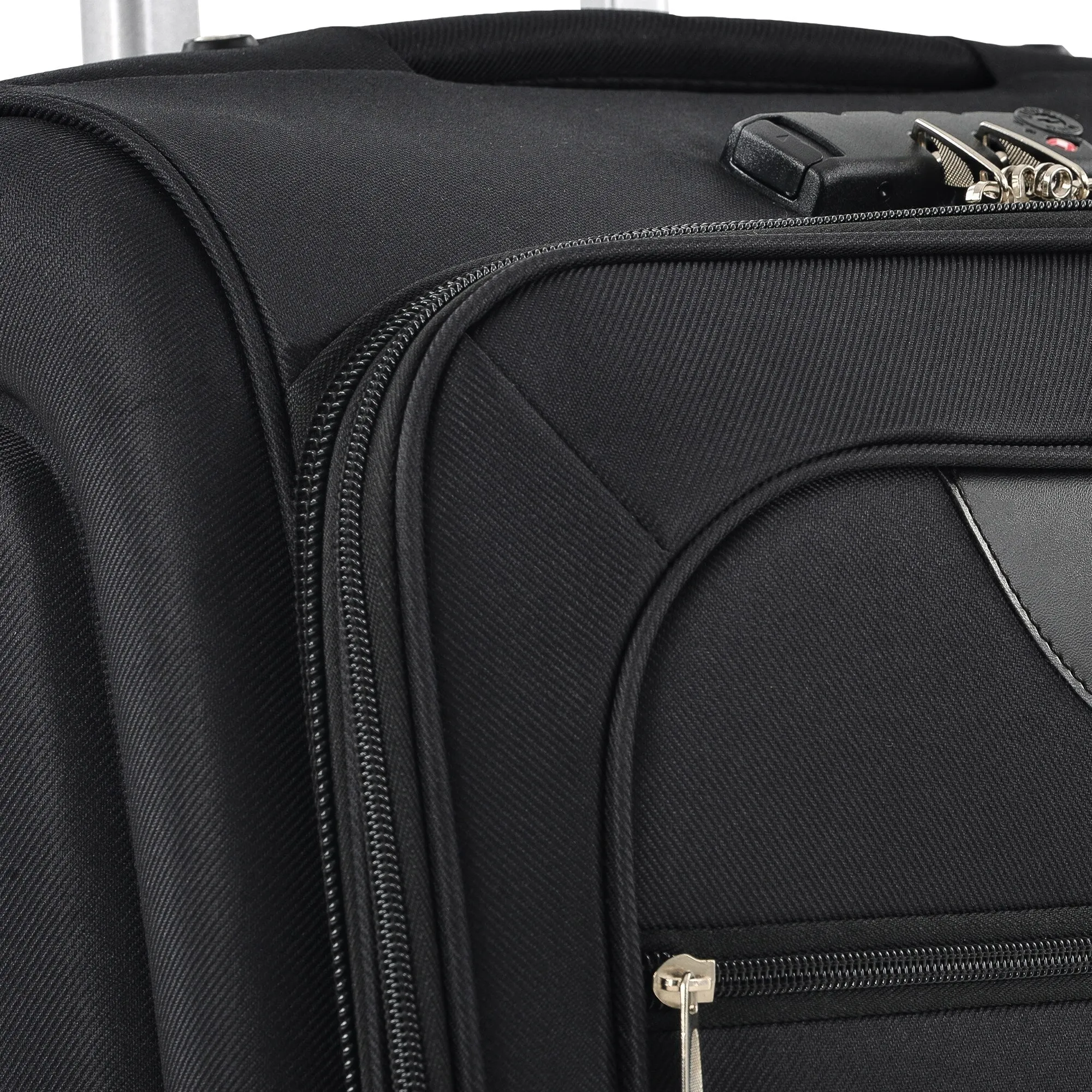 3 Piece Softside Luggage Set with TSA Lock and Spinner Wheels, Expandable Suitcase with Multi-Compartment