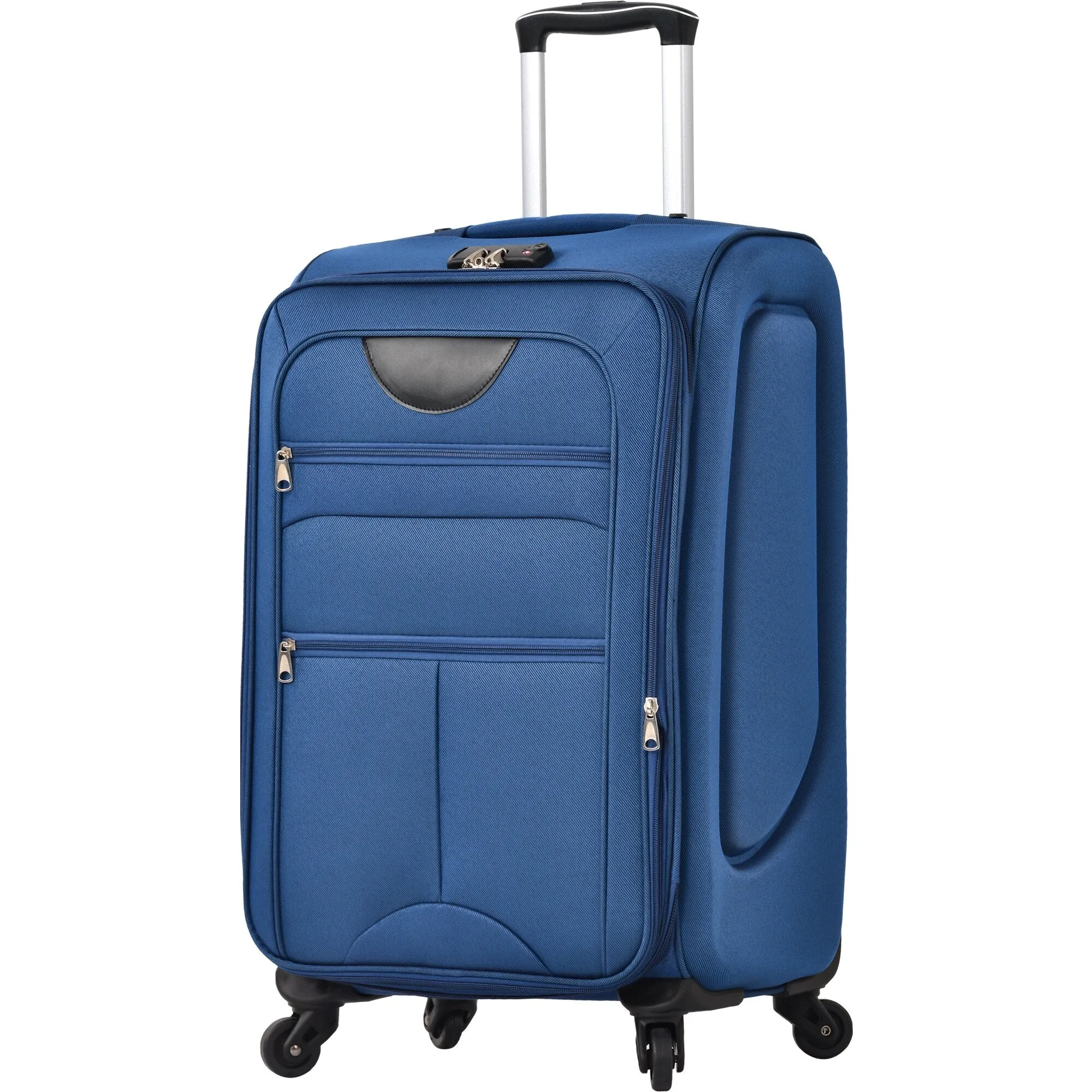 3 Piece Softside Luggage Set with TSA Lock and Spinner Wheels, Expandable Suitcase with Multi-Compartment