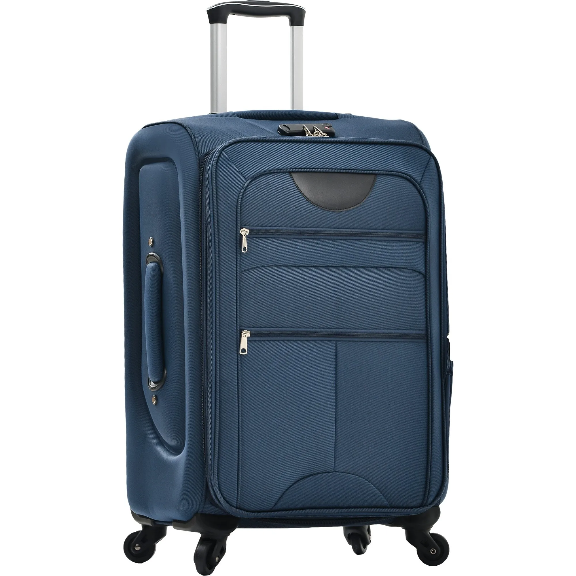 3 Piece Softside Luggage Set with TSA Lock and Spinner Wheels, Expandable Suitcase with Multi-Compartment