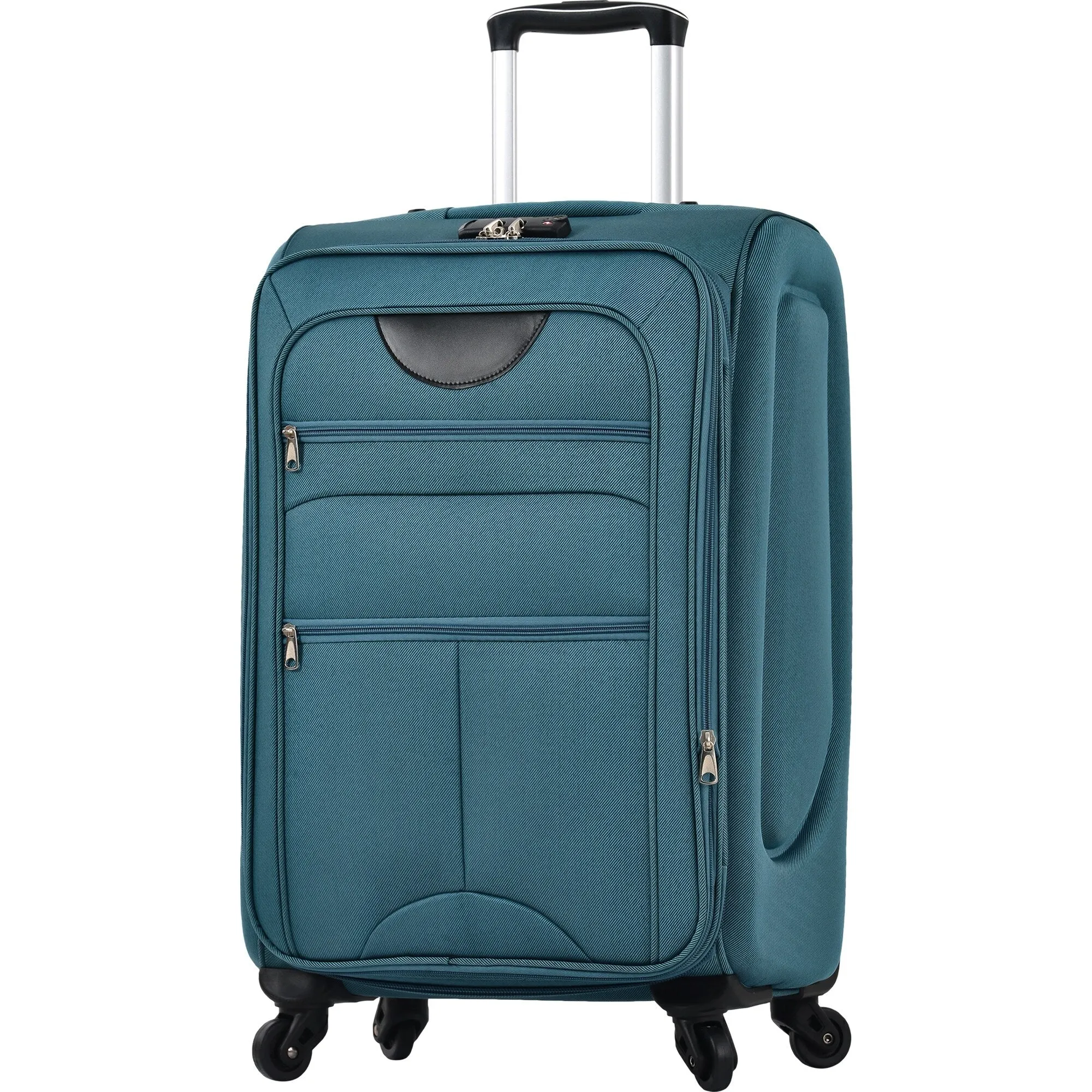 3 Piece Softside Luggage Set with TSA Lock and Spinner Wheels, Expandable Suitcase with Multi-Compartment