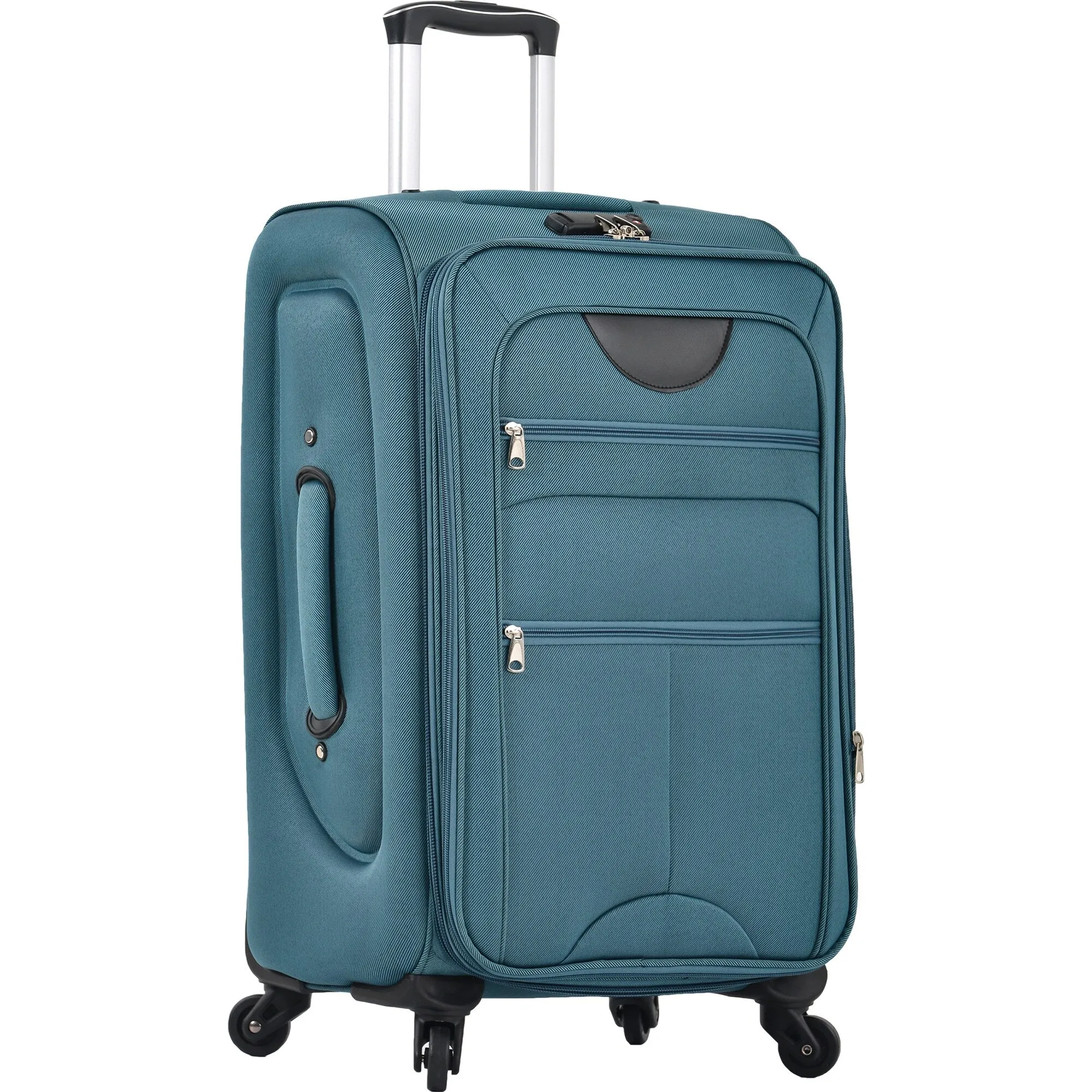 3 Piece Softside Luggage Set with TSA Lock and Spinner Wheels, Expandable Suitcase with Multi-Compartment
