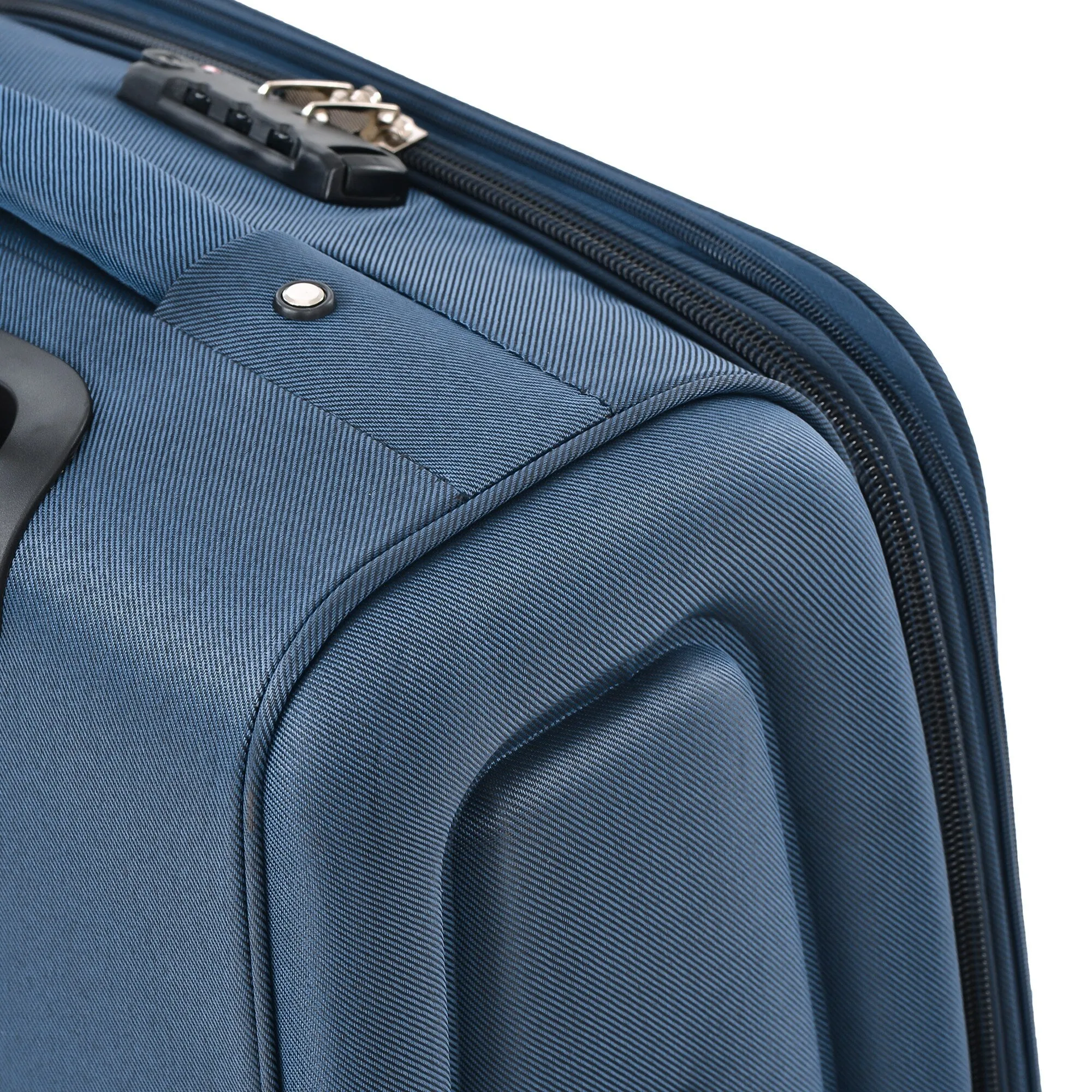 3 Piece Softside Luggage Set with TSA Lock and Spinner Wheels, Expandable Suitcase with Multi-Compartment
