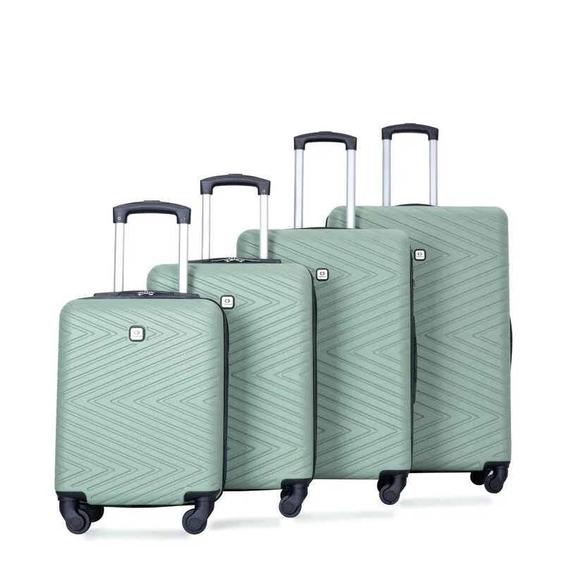 4PCS ABS Lightweight Suitcase Luggage Set with Rotating Wheels,24" and 28" with TSA Lock