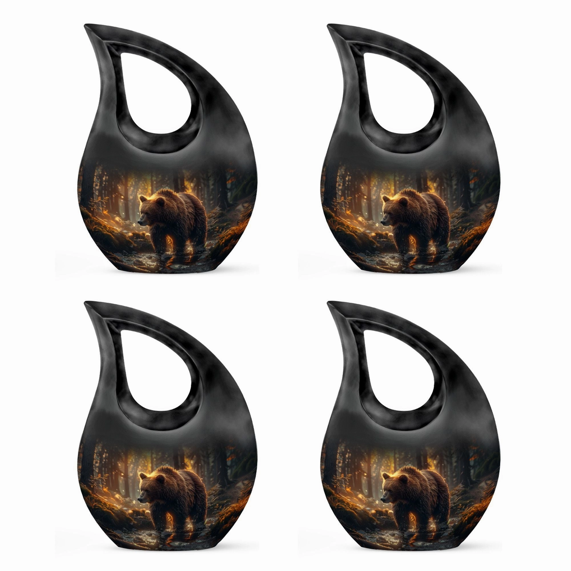 Bear Urn, Extra Large Cremation Urn For Human Ashes