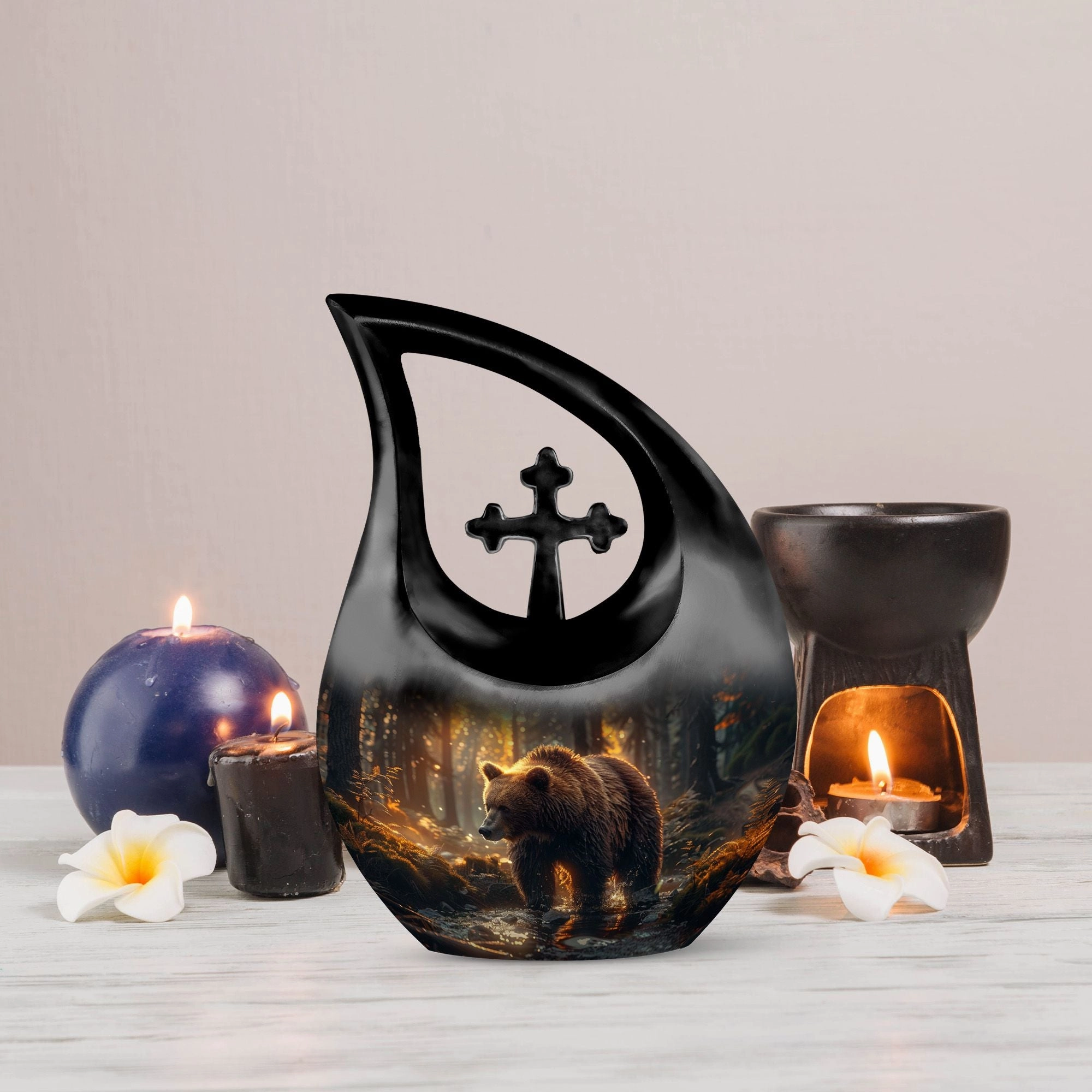 Bear Urn, Extra Large Cremation Urn For Human Ashes