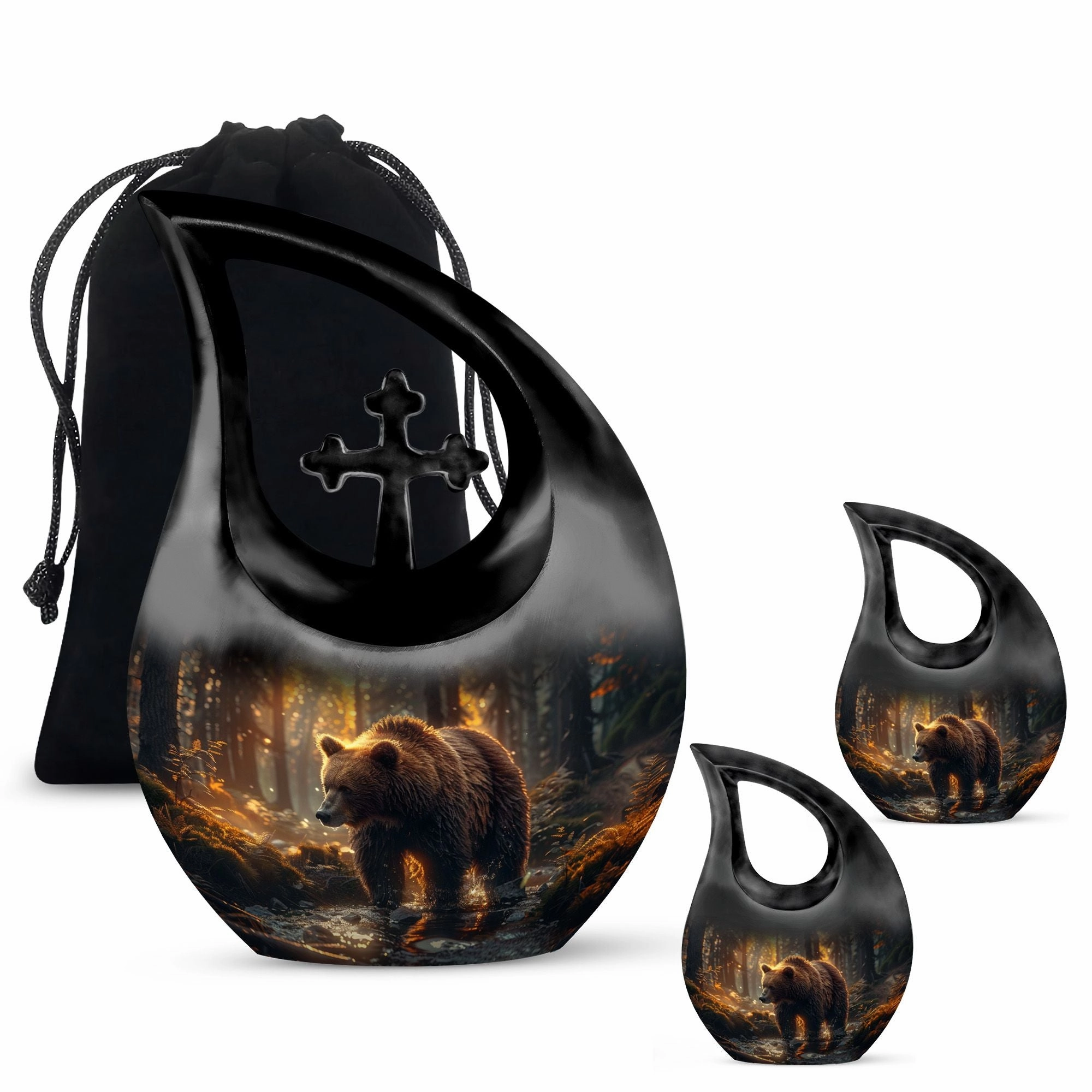 Bear Urn, Extra Large Cremation Urn For Human Ashes
