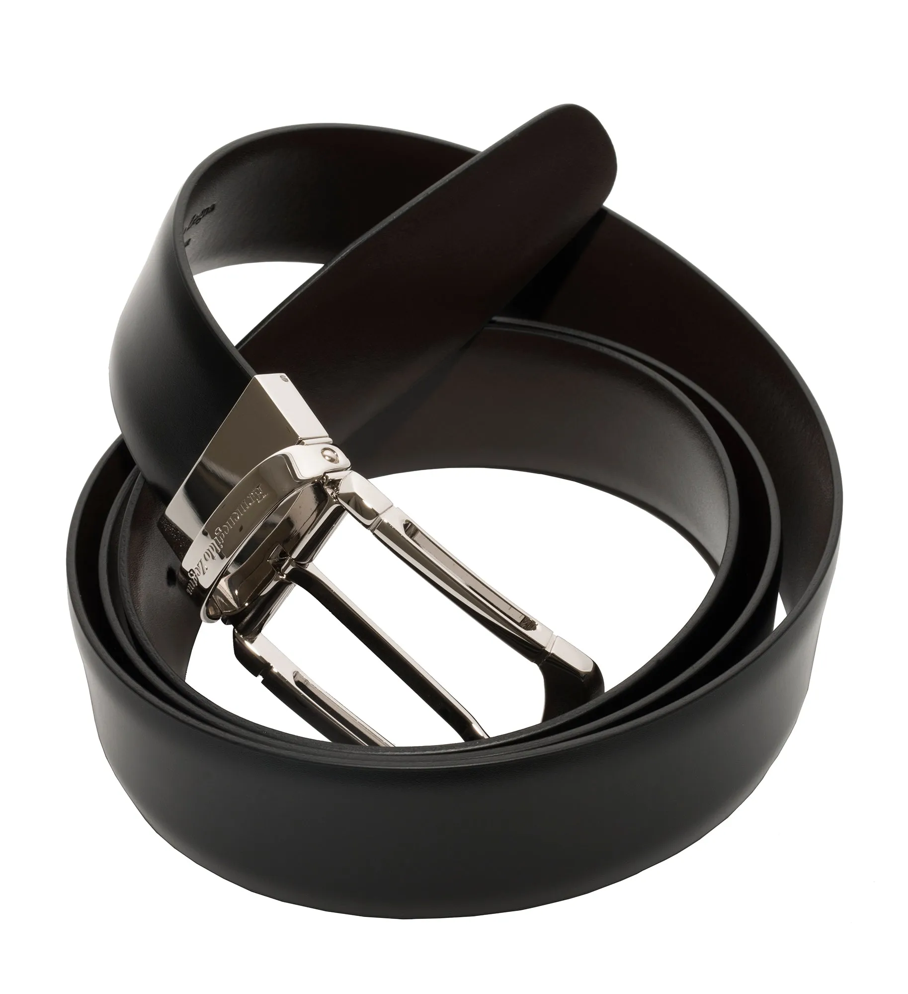 Ermenegildo Zegna Men's Reversible Leather Belt /Brown