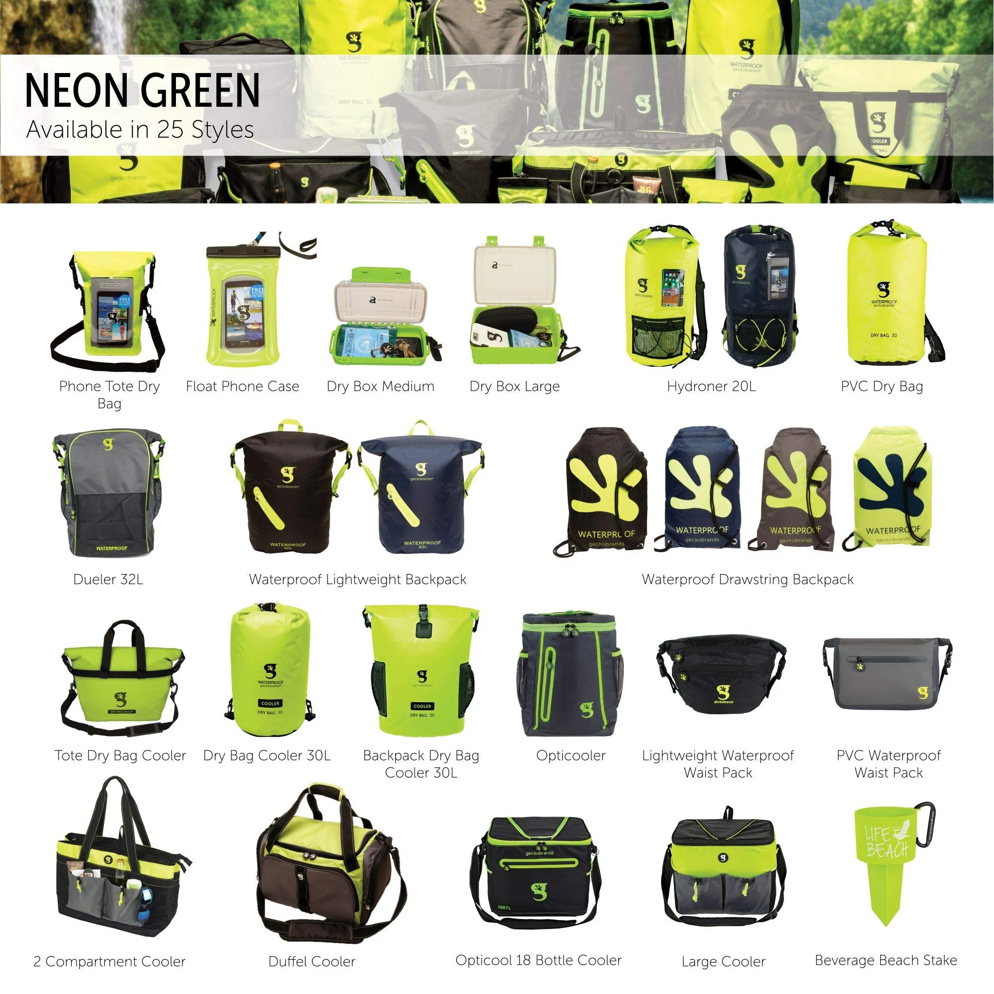 Geckobrands Backpack Dry Bag Cooler