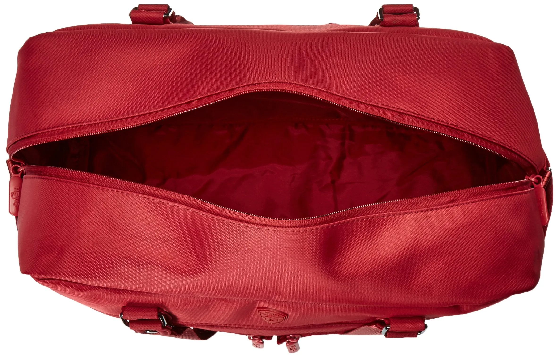 Heys America Unisex Hilite Multi-Zip Boarding Duffel with RFID Red Duffel Bag