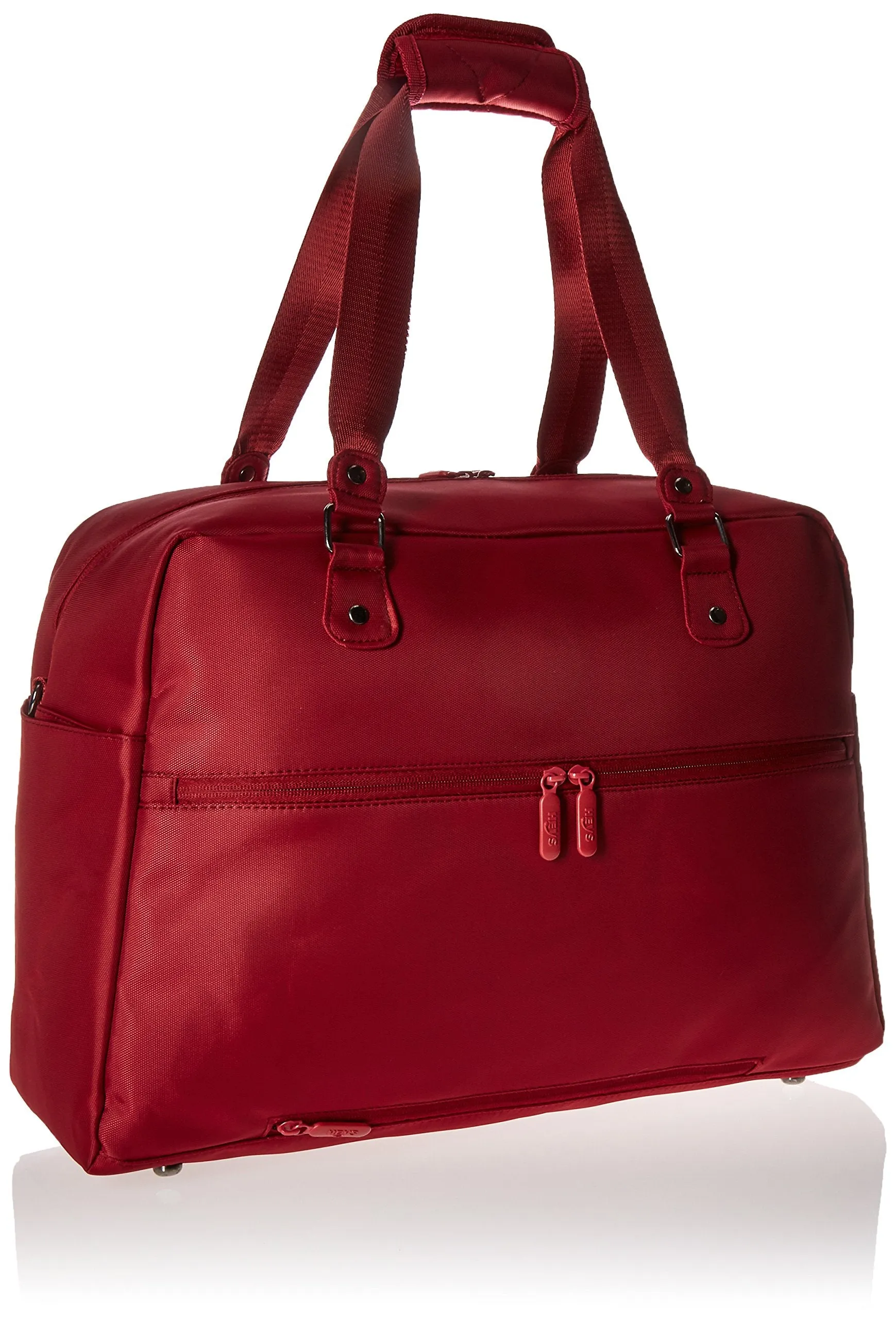 Heys America Unisex Hilite Multi-Zip Boarding Duffel with RFID Red Duffel Bag