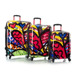 Heys Britto A New Day 3pc Spinner Luggage Set Transparent
