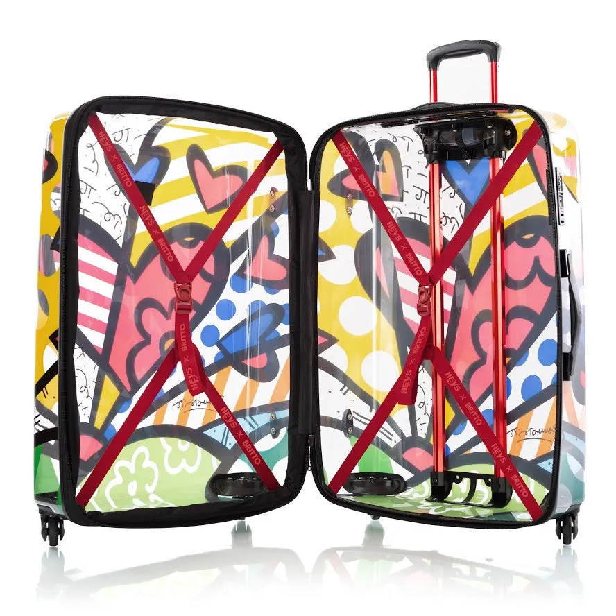Heys Britto A New Day 3pc Spinner Luggage Set Transparent