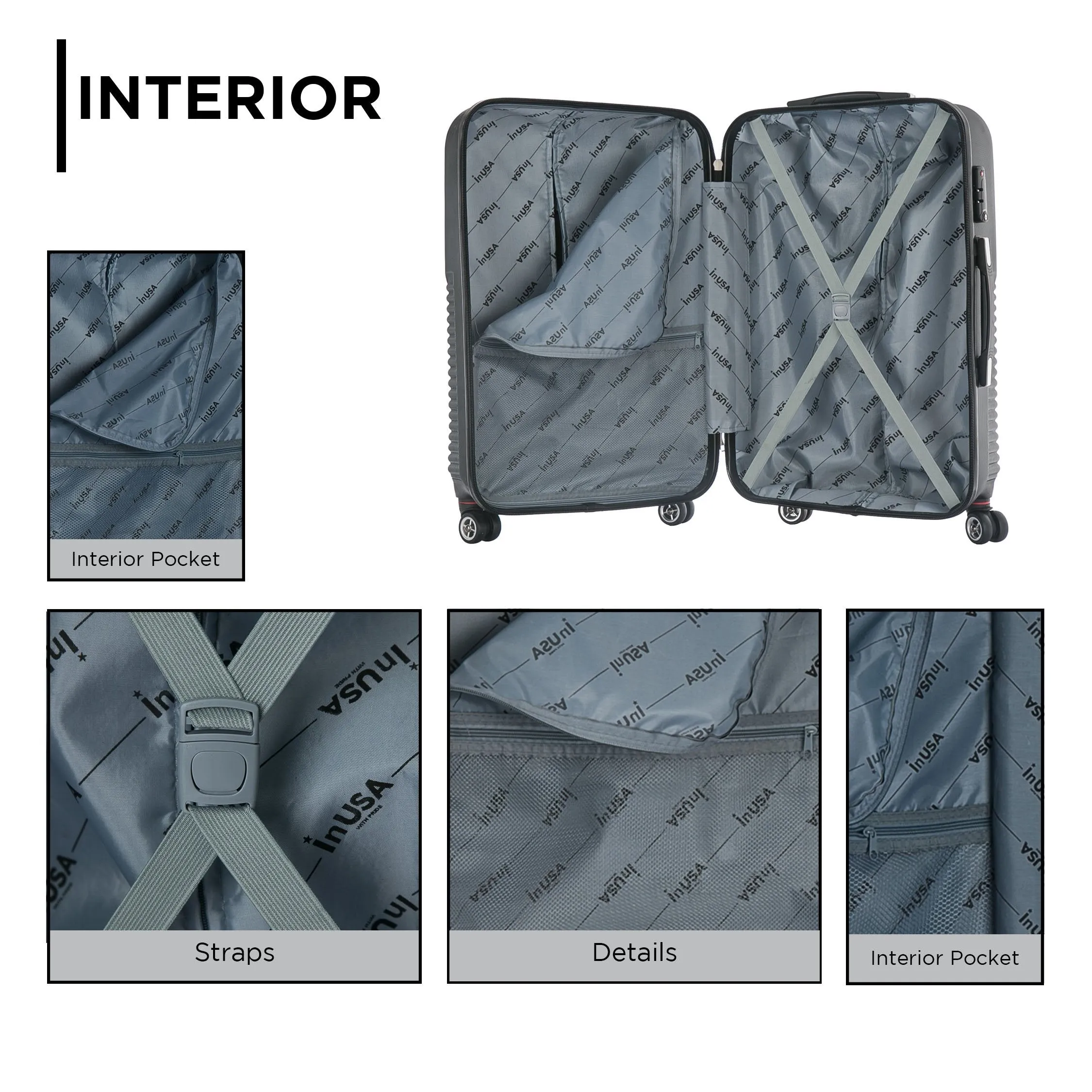 inUSA Chicago 29" 4-Wheel Large Luggage