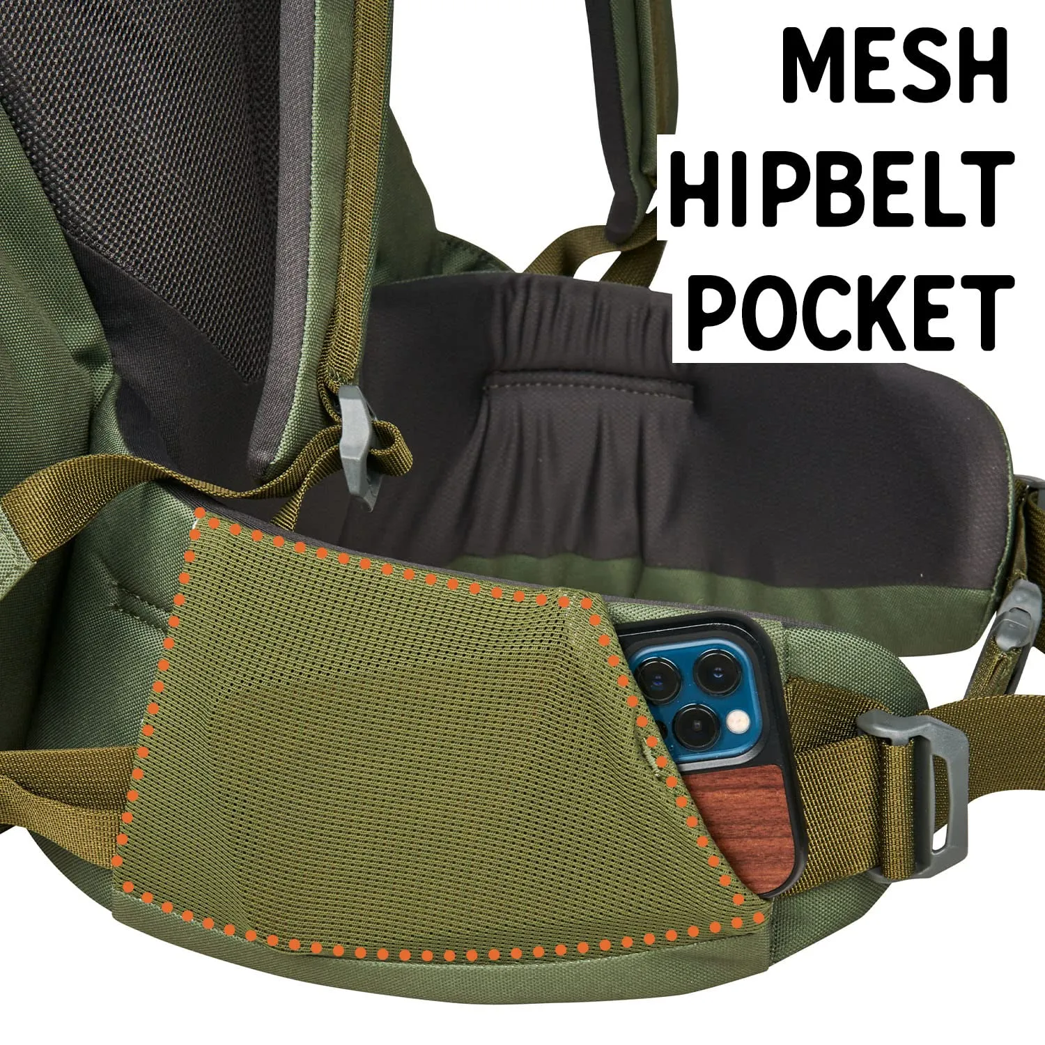 Kelty Asher Day Hiking Pack, 65L
