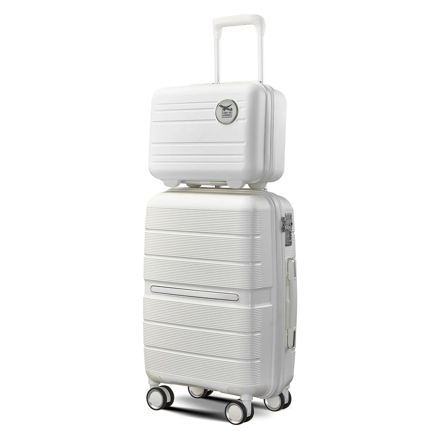 Luggage Sets 4 Piece(14/20/24/28) PP Lightweight & Durable Expandable Suitcase Set