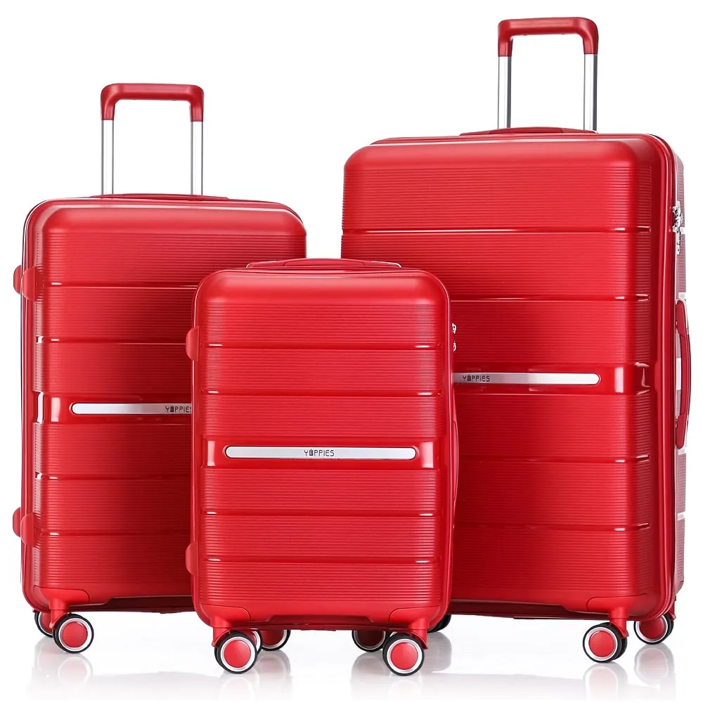 Luggage Sets 4 Piece(14/20/24/28) PP Lightweight & Durable Expandable Suitcase Set