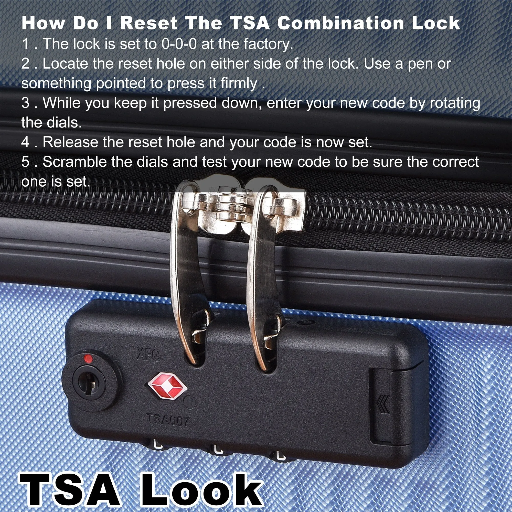 Luggage Sets Expandable ABS Suitcase Double Wheels TSA Lock, 3-Piece