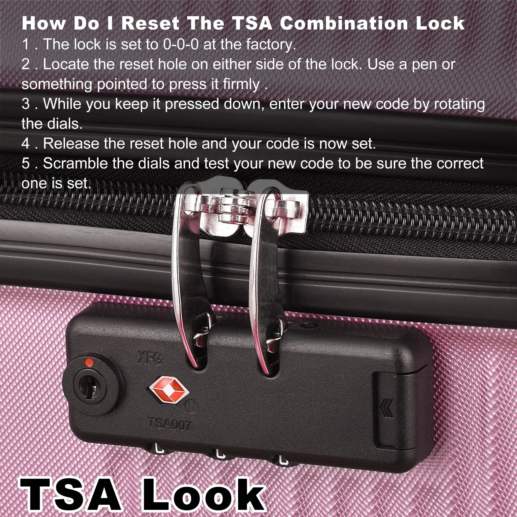 Luggage Sets Expandable ABS Suitcase Double Wheels TSA Lock, 3-Piece