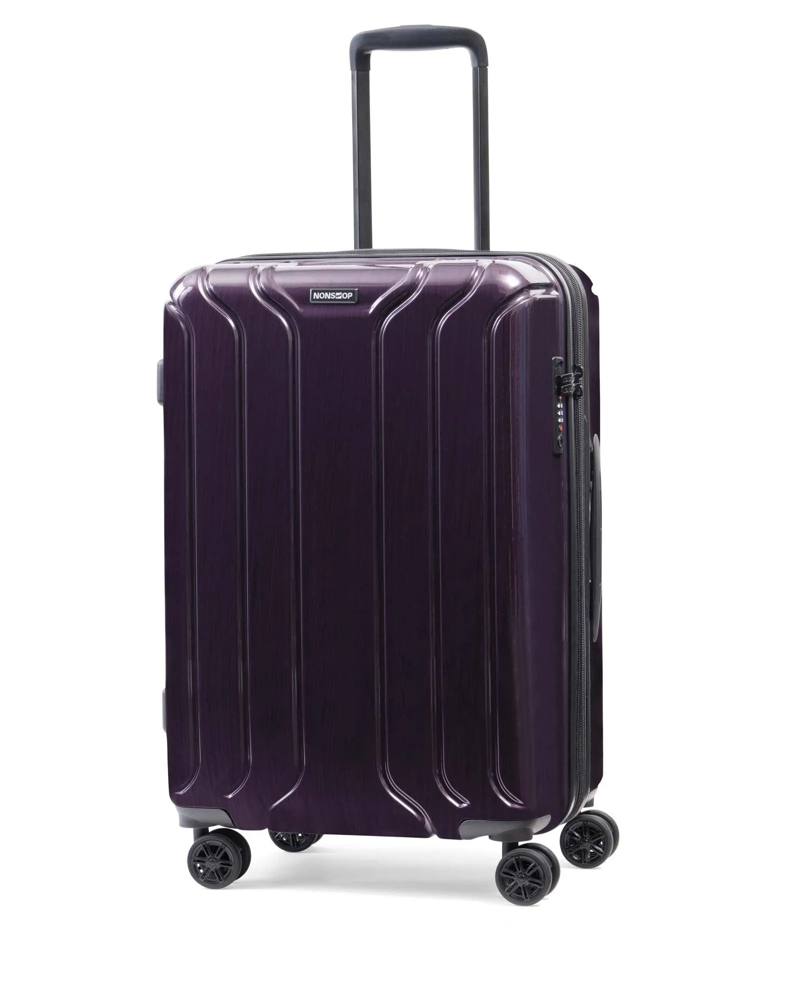 NONSTOP New York Elite 3-Piece Expandable Spinner Luggage Set with Powerbank & 3-Piece Packing Cube Set