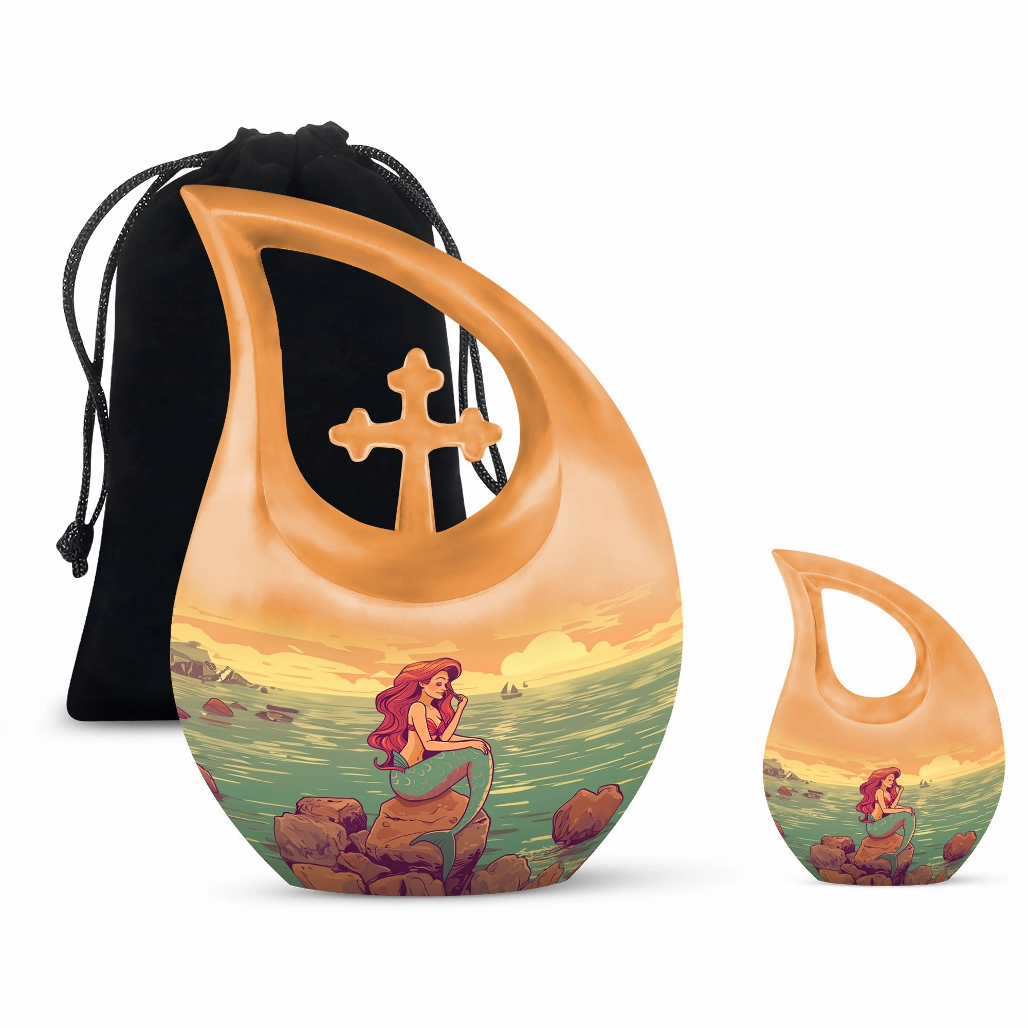 Oceanic Serenity: Mermaid Urn - A Lasting Funeral For Mom Ashes
