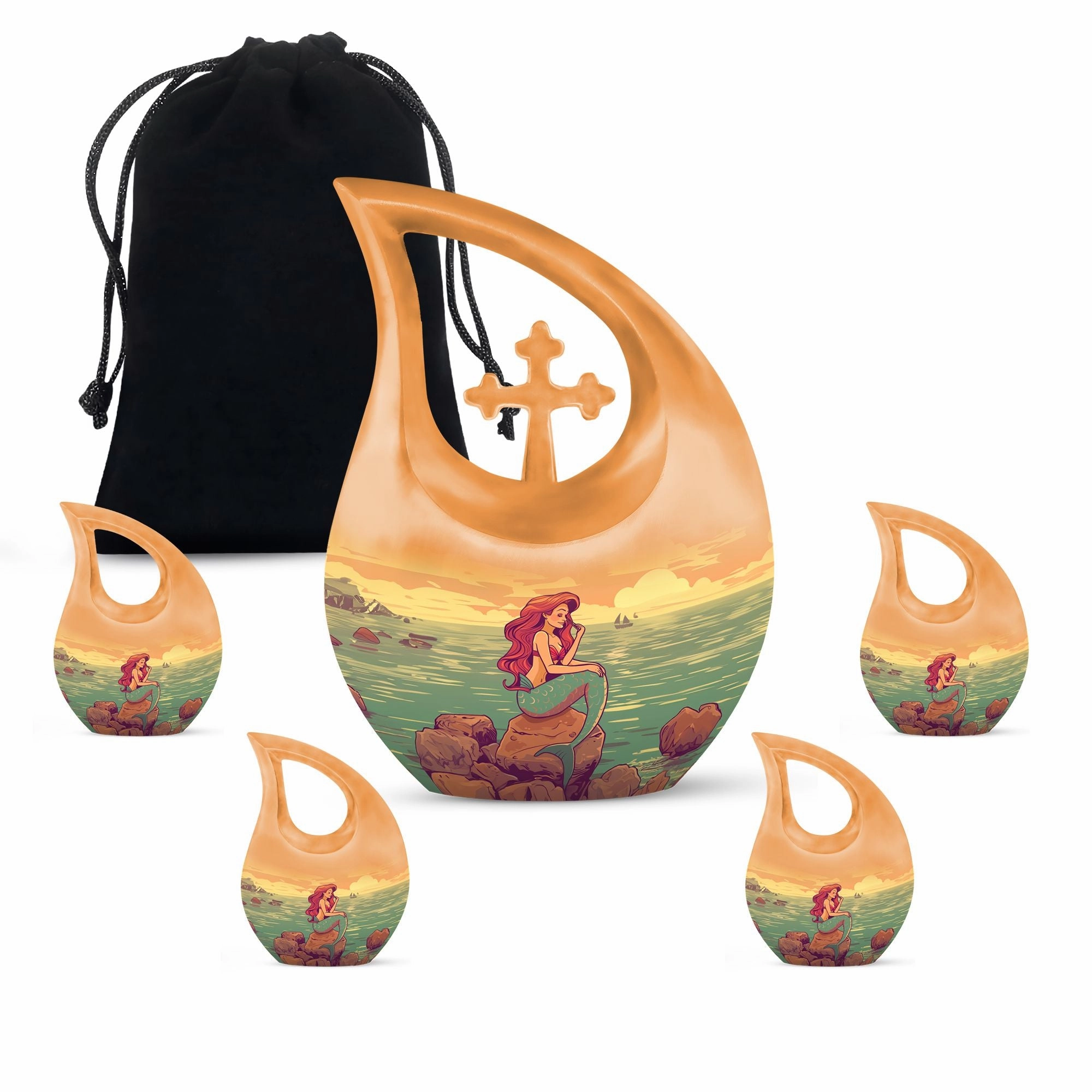 Oceanic Serenity: Mermaid Urn - A Lasting Funeral For Mom Ashes