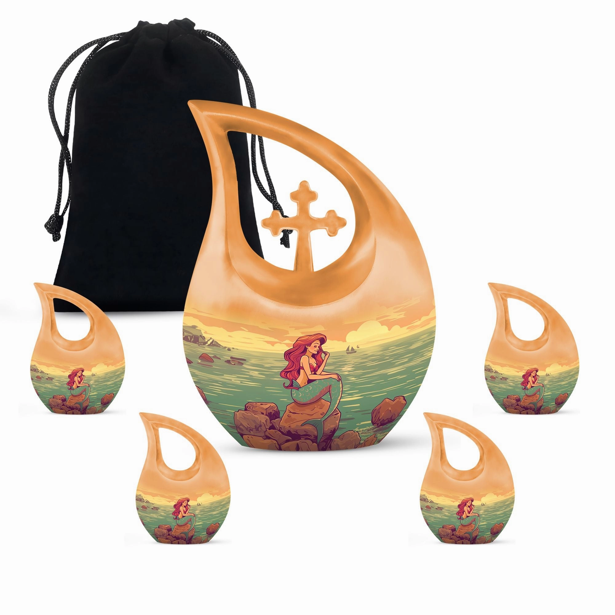 Oceanic Serenity: Mermaid Urn - A Lasting Funeral For Mom Ashes