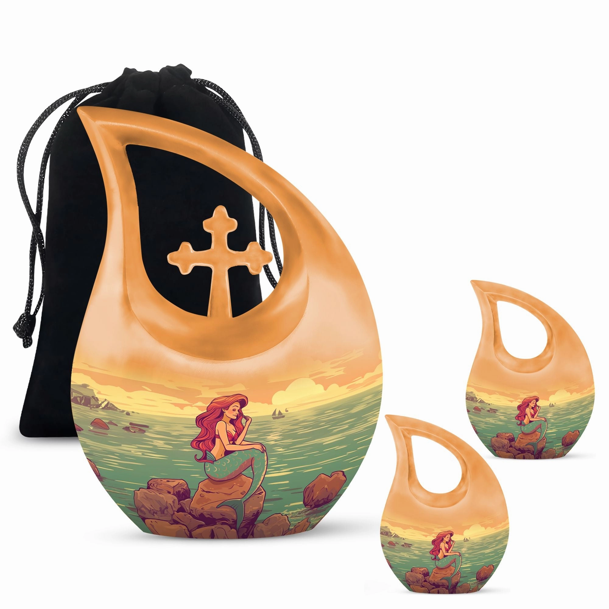 Oceanic Serenity: Mermaid Urn - A Lasting Funeral For Mom Ashes