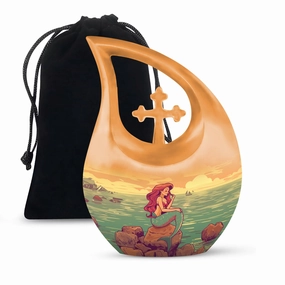 Oceanic Serenity: Mermaid Urn - A Lasting Funeral For Mom Ashes