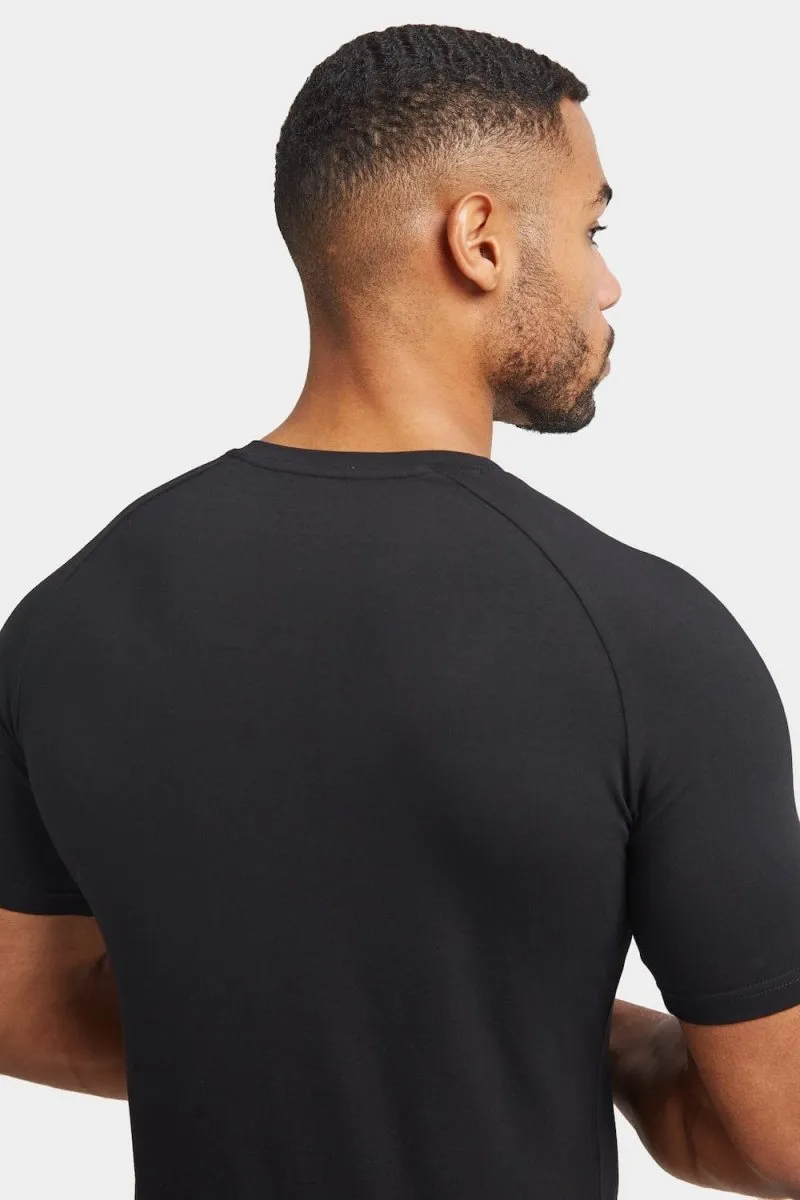 Premium Athletic Fit V-Neck in Black