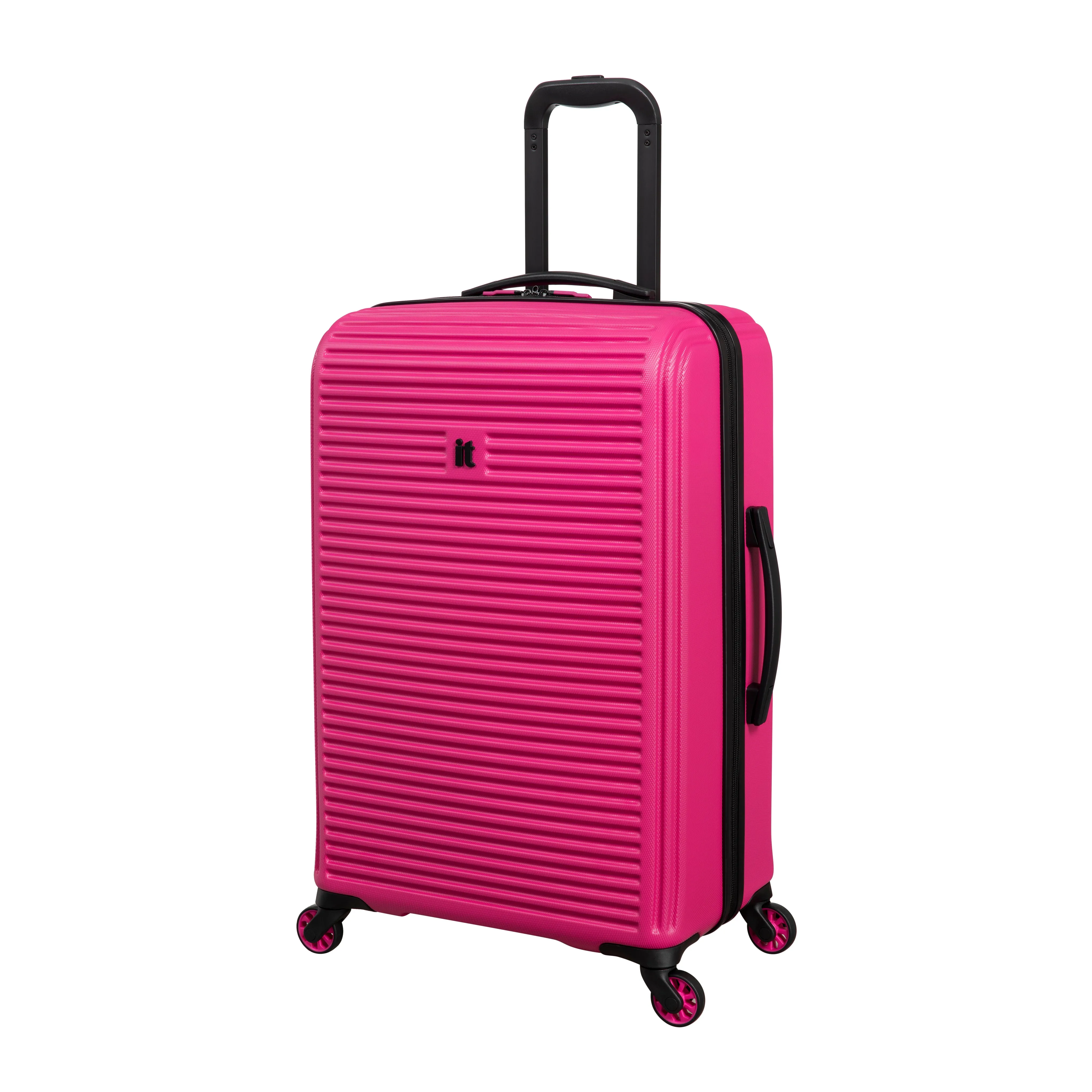 Shutter 27" Hardside Checked 4 Wheel Spinner (Pink Yarrow)
