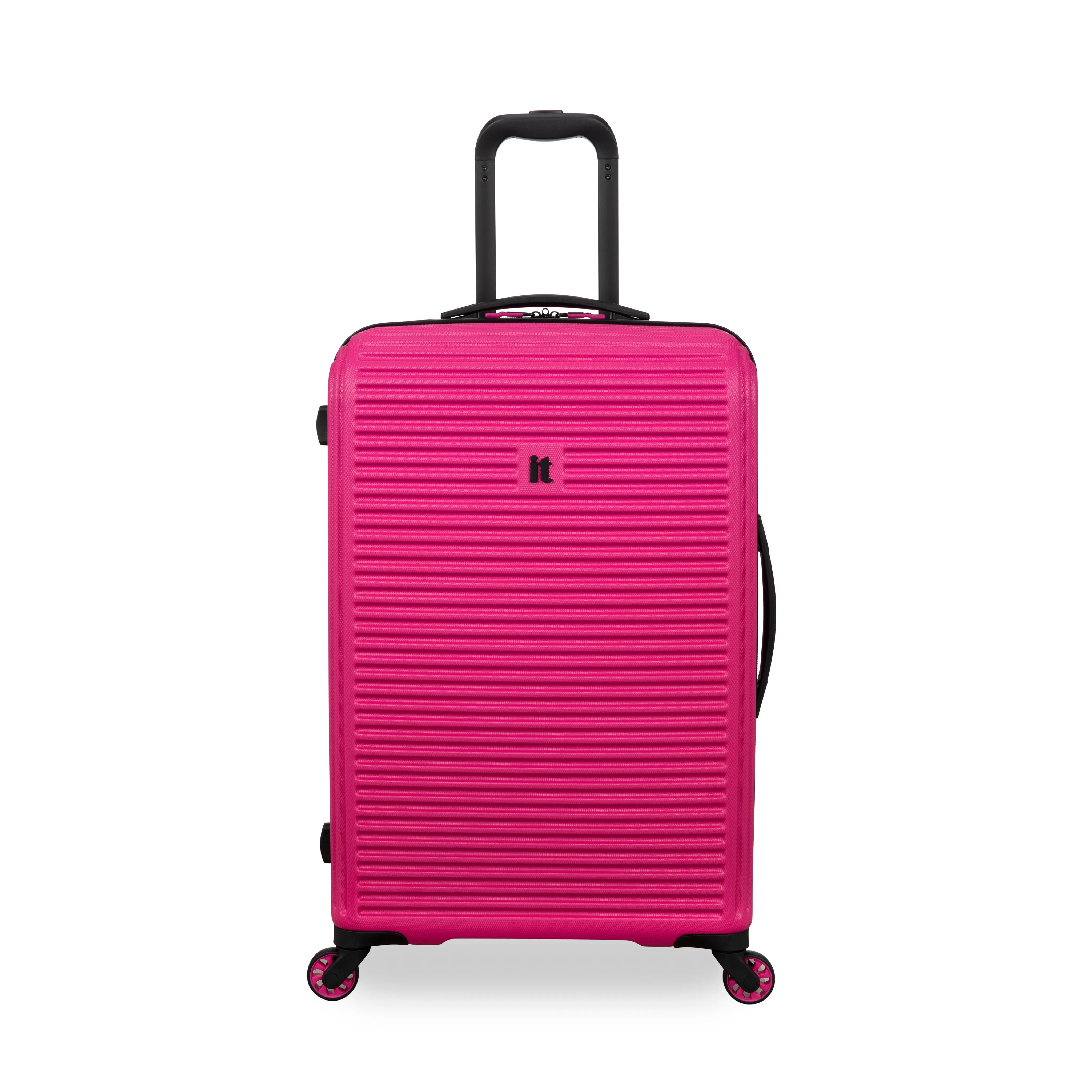 Shutter 27" Hardside Checked 4 Wheel Spinner (Pink Yarrow)
