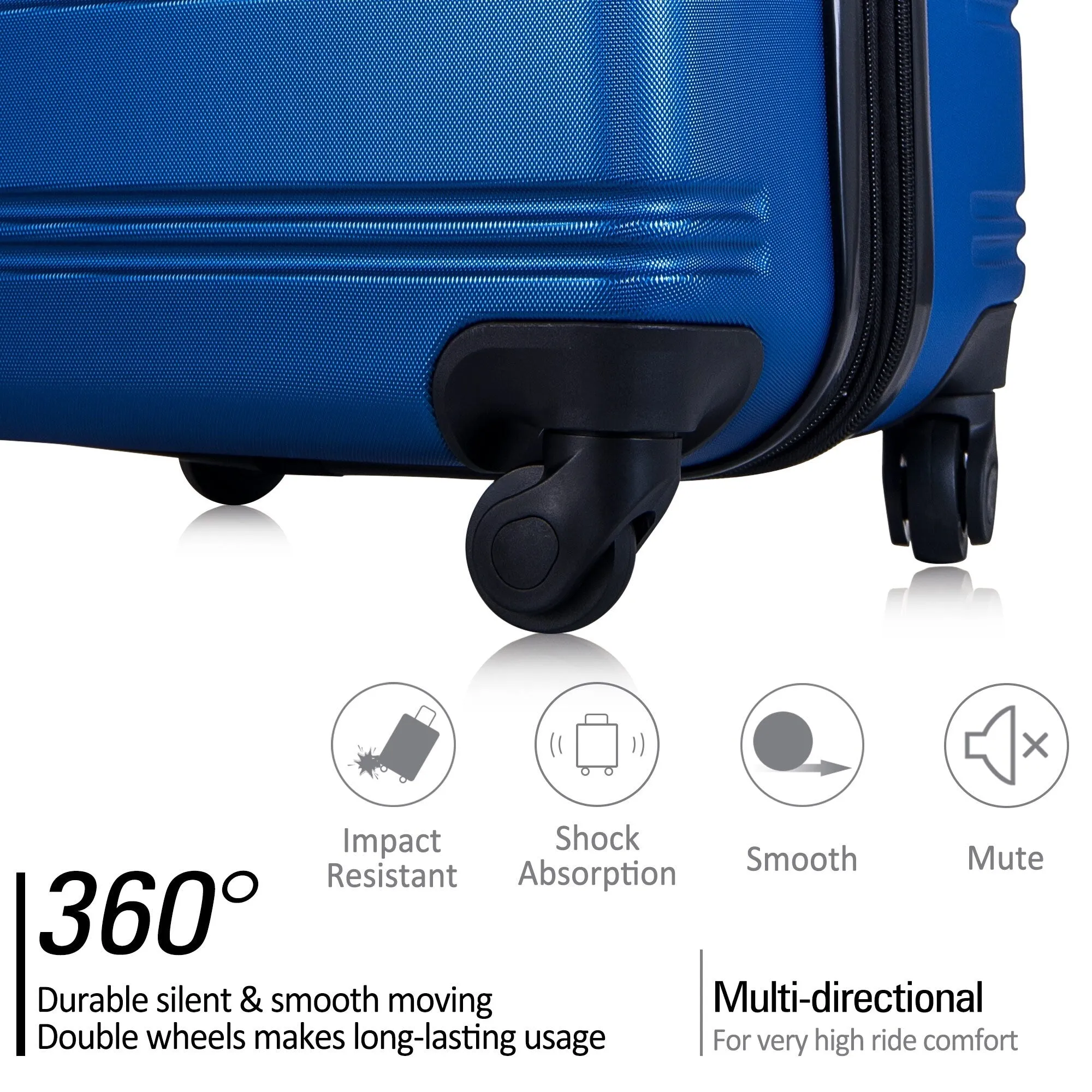 Spinner Wheels Luggage Sets 20in/24in/28in