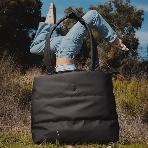 The Puffer Tote Bag - Light Blue