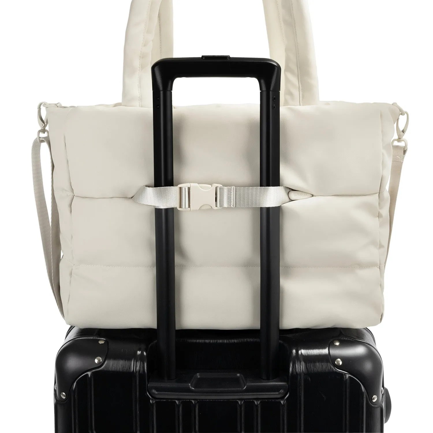 The Puffer Travel Tote - Off White