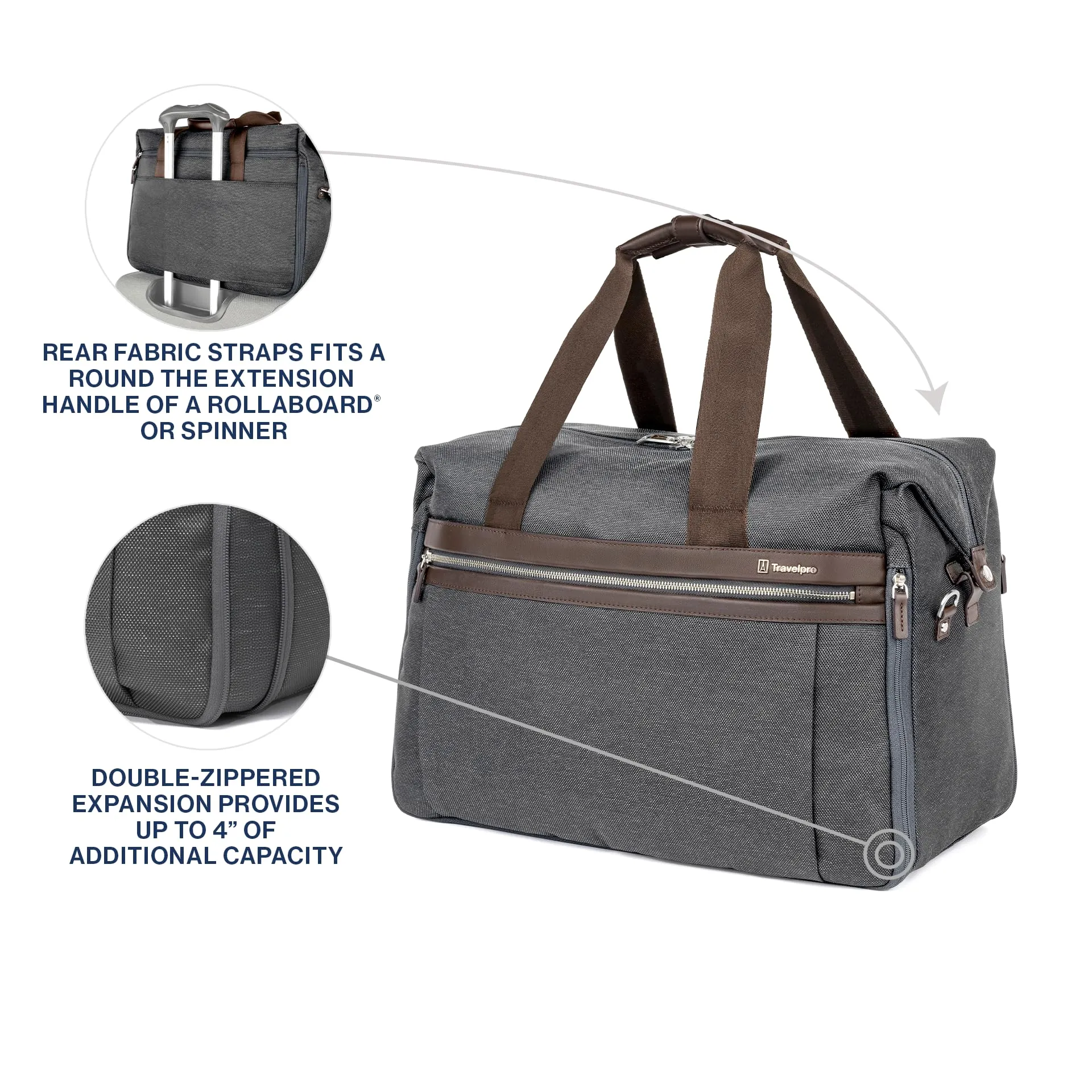 Travelpro Platinum Elite Carry on Soft Travel Duffel Bag (19 Inch)